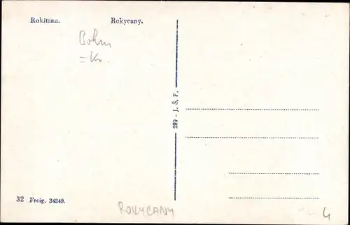 Ak Rokycany Rokitzan Region Pilsen, Gesamtansicht