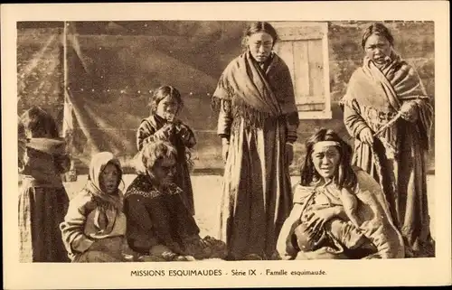Ak Eskimomissionen, Familie, Missionsoblaten der Unbefleckten Empfängnis Maria, Eskimos