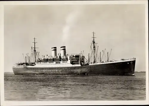 Ak Schnelldampfer Hamburg, HAPAG, Dampfschiff