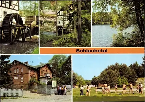 Ak Schlaubetal Landkreis Oder Spree, Bremsdorfer Mühle, HO Gaststätte, Jugendherberge Grete Walter