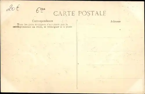 Postkarte Paris VI, Seineflut 1910, Rue Hautefeuille