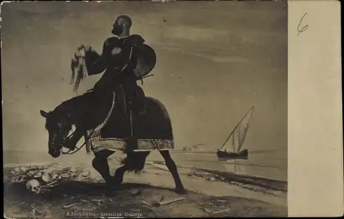 Künstler Ak Böcklin, Arnold, Der Abenteurer, Symbolismus