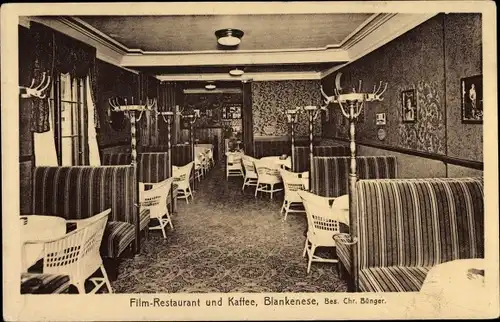 Ak Hamburg Altona Blankenese, Film Restaurant und Kaffee, Inh. Chr. Bünger