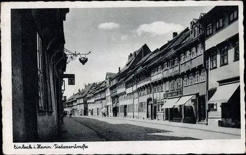 Ak Einbeck in Niedersachsen, Tiedexerstraße, Geschäfte