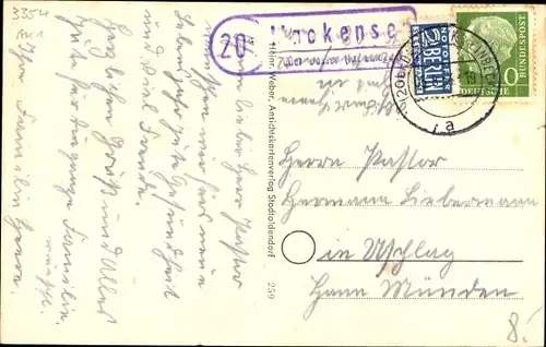 Ak Mackensen Dassel am Solling, Kirche, Schule, Gesamtansicht