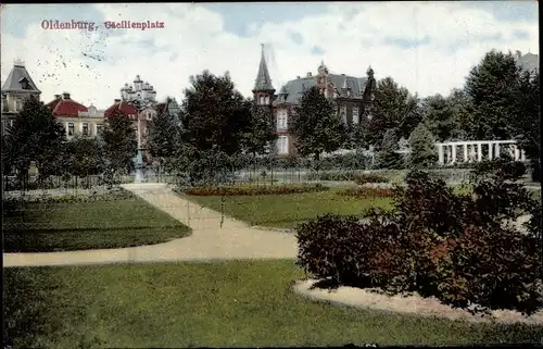 Ak Oldenburg im Großherzogtum Oldenburg, Cäcilienplatz