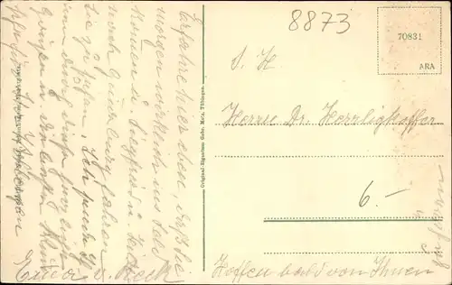 Ak Ichenhausen in Schwaben, Teilansicht