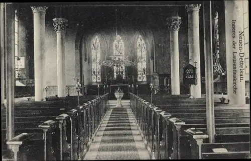 Ak Neuendettelsau in Mittelfranken, Inneres der Laurentiuskirche