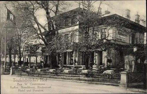 Ak Hamburg, Hotel Teufelsbrücker Hof, Inh. W. Gronemann