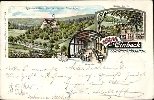 Litho Einbeck in Niedersachsen, Restaurant Waldschlösschen