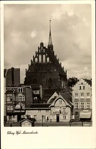 Ak Elbląg Elbing Westpreußen, Marienkirche