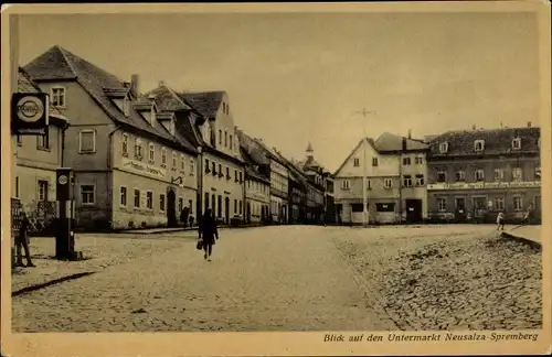 Ak Neusalza Spremberg in Sachsen, Untermarkt