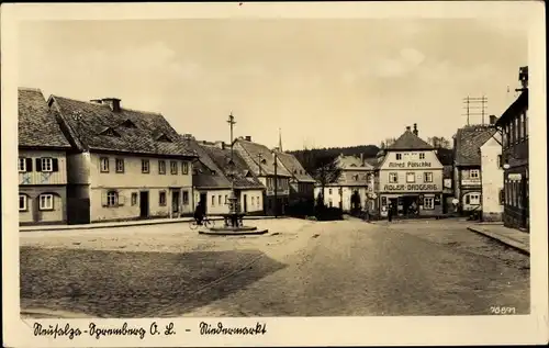 Ak Neusalza Spremberg in Sachsen, Niedermarkt, Adler Drogerie, Inh. Alfred Pötschke