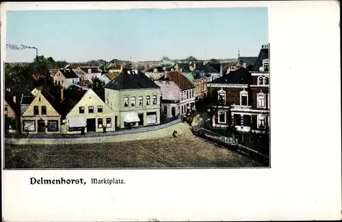 Ak Delmenhorst in Oldenburg, Marktplatz
