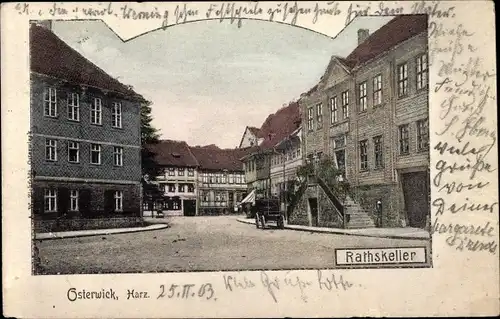 Ak Osterwieck am Harz, Ratskeller