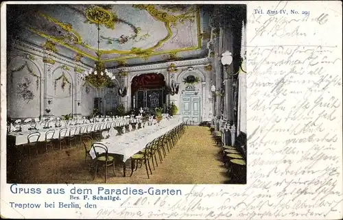 Ak Berlin Treptow, Restaurant Paradiesgarten