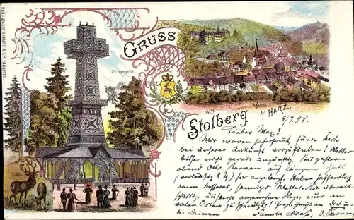 Ak Stolberg Südharz, Josephshöhe, Gesamtansicht