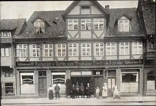 Ak Braunschweig in Niedersachsen, Restaurant Zum Troubadour, Güldenstraße 69