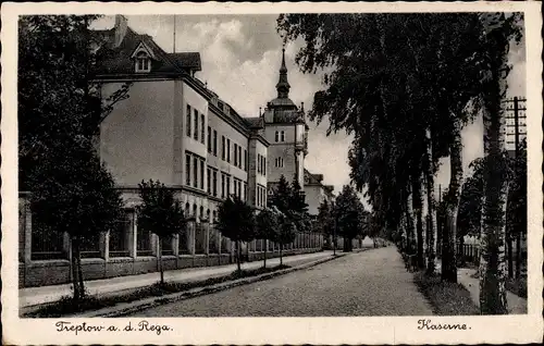 Ak Trzebiatów Treptow an der Rega Westpommern, Kaserne