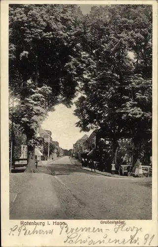 Ak Rotenburg an der Wümme, Großestraße