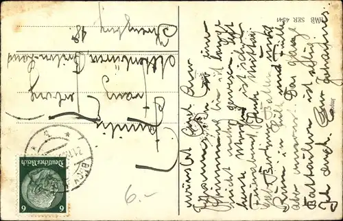 Ak Glückwunsch Neujahr, Kleeblätter, Reichsmark, Geldrollen, Geldscheine