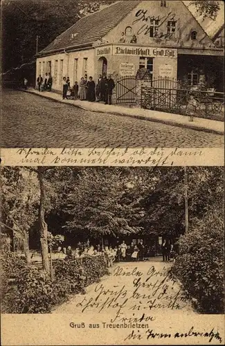Ak Treuenbrietzen in Brandenburg, Parkwirtschaft, Garten