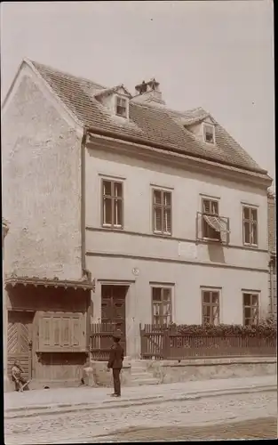 Foto Ak Wien 19 Döbling Oberdöbling, Sterbehaus Joseph Lanner, Komponist