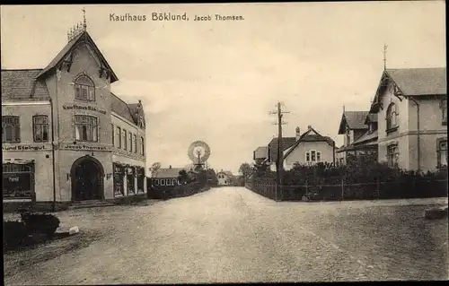 Ak Böklund in Schleswig, Kaufhaus, Windrad