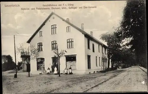 Ak Lauenbrück in Niedersachsen, Geschäftshaus, Kolonialwarenhandlung