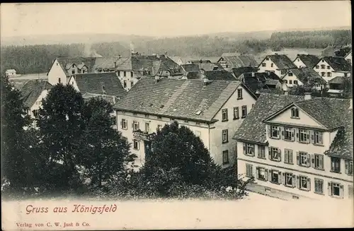 Ak Königsfeld in Sachsen, Blick auf den Ort