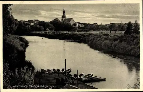 Ak Tschernjachowsk Insterburg Ostpreußen, Angerapp-Partie