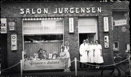 Foto Ak Timmendorf Timmendorfer Strand in Holstein, Salon Jürgensen, Frisiersalon, Friseur