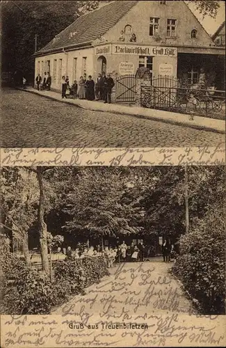 Ak Treuenbrietzen in Brandenburg, Parkwirtschaft, Garten