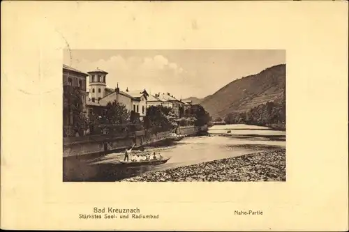 Ak Bad Kreuznach in Rheinland Pfalz, Nahepartie, Boot