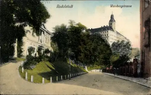 Ak Rudolstadt in Thüringen, Weinbergstraße