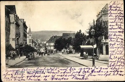 Ak Saverne Zabern Elsass Bas Rhin, Straßenpartie