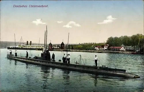 Ak Deutsches U Boot, SM U 3, Unterseeboot, Kaiserliche Marine