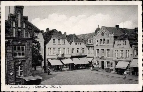 Ak Rendsburg in Schleswig Holstein, Altstadter Markt, Apotheke