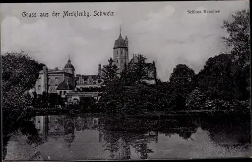 Ak Basedow in Mecklenburg, Schloss Basedow