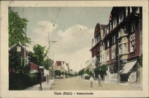 Ak Haan im Rheinland, Bahnhofstraße
