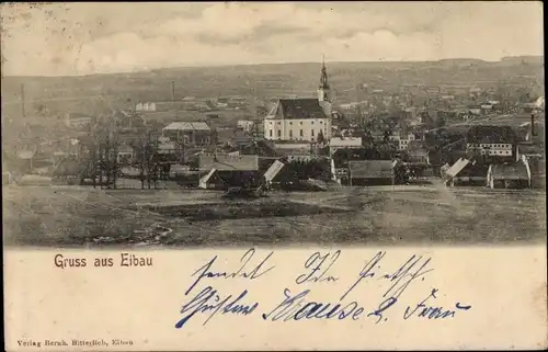 Ak Eibau Kottmar in der Oberlausitz, Panorama, Kirche