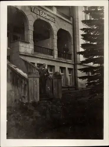 Foto Ak Polanica Zdrój Bad Altheide Schlesien, Villa Edelweiss, Arno und Herbert Bien