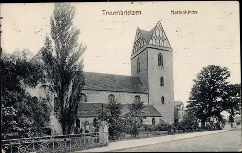 Ak Treuenbrietzen in Brandenburg, Marienkirche