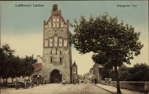 Ak Lychen in der Uckermark, Stargarder Tor