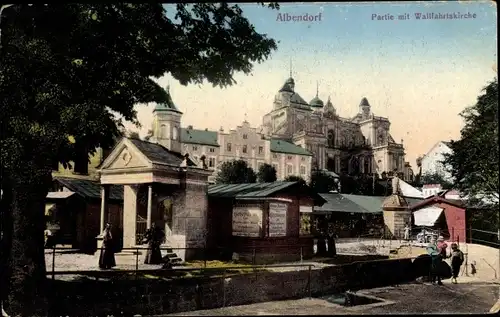 Ak Wambierzyce Albendorf Schlesien, Wallfahrtskirche, Basilika Mariä Heimsuchung