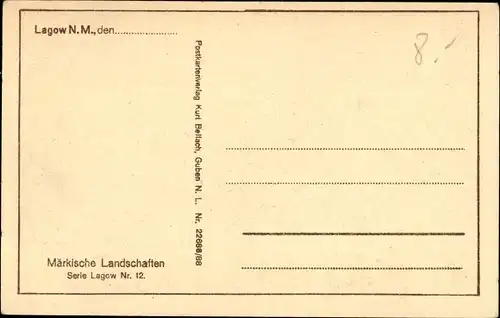 Ak Łagów Lagow Neumark Ostbrandenburg, Wolkenstimmung, Märkische Landschaften