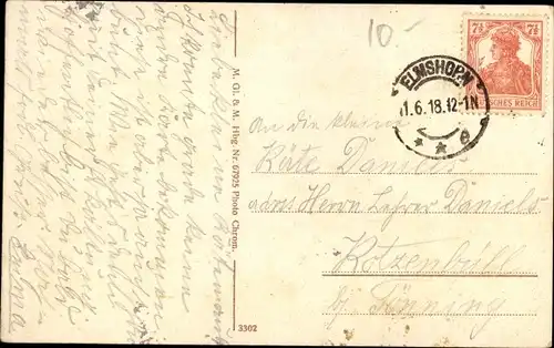 Ak Elmshorn in Holstein, Hafen