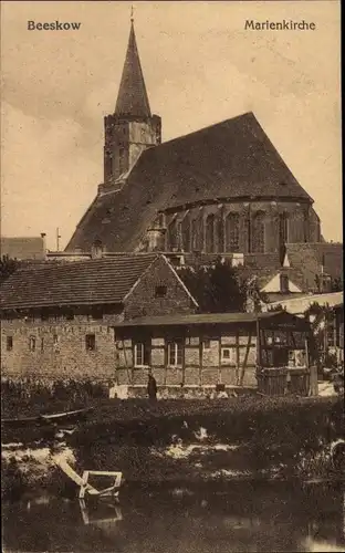 Ak Beeskow in der Mark, Marienkirche