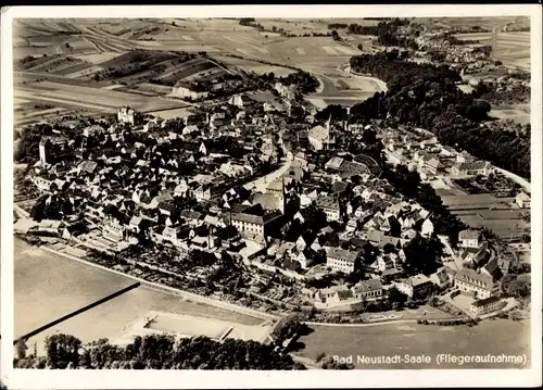 Ak Bad Neustadt an der Saale Unterfranken, Fliegeraufnahme