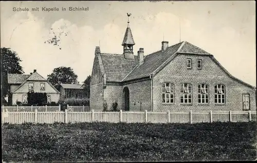 Ak Schinkel in Holstein, Schule, Kapelle